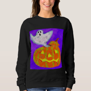 Sudadera Calabaza fantasma resume arte de Halloween para us