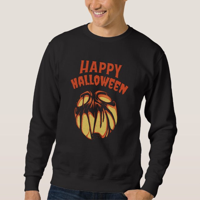 Sudadera Calabaza Jack o'Lantern de Halloween (Anverso)