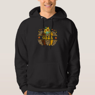 Sudadera Calabaza Leopardo Gaga Girasol Otoño Día de Acción