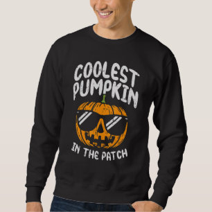 Sudadera Calabaza más fría del parche Halloween Hombres Muj