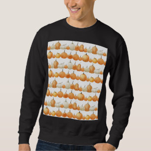 Sudadera Calabaza otoñal: Patrón de Ilustracion acuarela