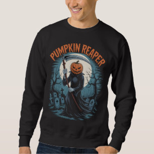 Sudadera Calabaza Reaper Gótica Halloween Death Scythe