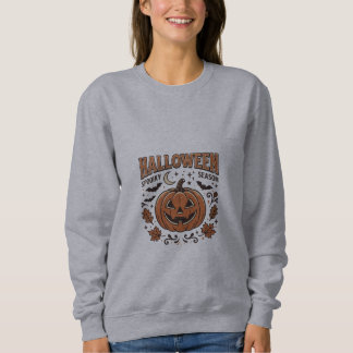 Sudadera Calabaza Retro de la Espantosa Temporada Vintage d
