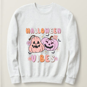 Sudadera Calabaza rosa linda en Halloween