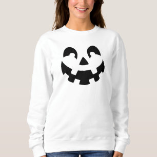 Sudadera Calabaza Simple Talla Cara Silueta Halloween