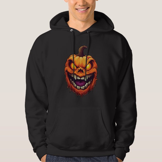 Sudadera Calabaza Sonriente Siniestra (Anverso)