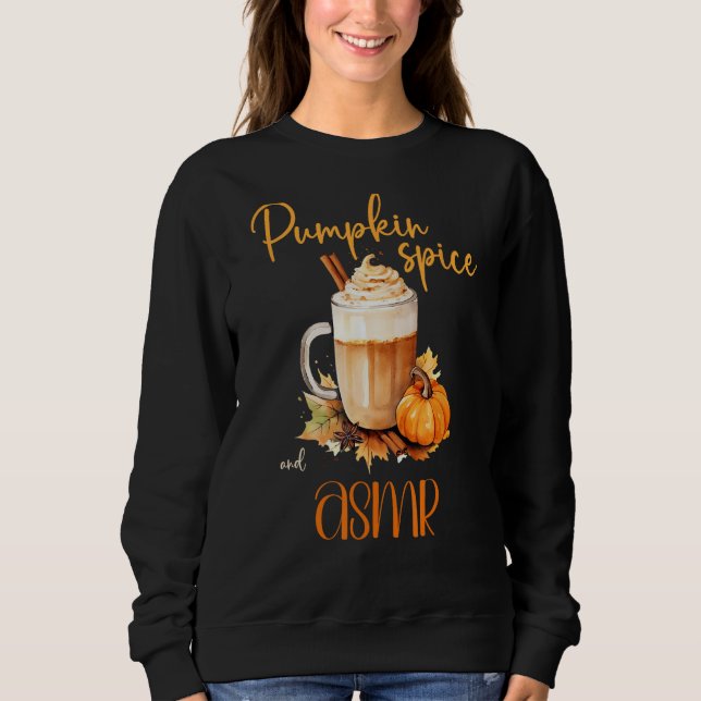 Sudadera Calabaza Spice & ASMR lindo otoño otoño otoño rúst (Anverso)