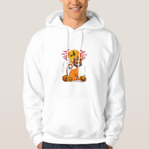 Sudadera Calabaza Tallada Gato Cabeza De Horror Dueño De Ha