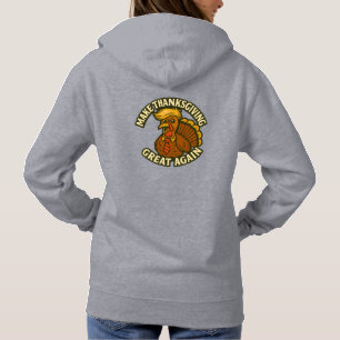 Sudadera Calabaza Trumpkin de doble lado - Hacer Estados Un