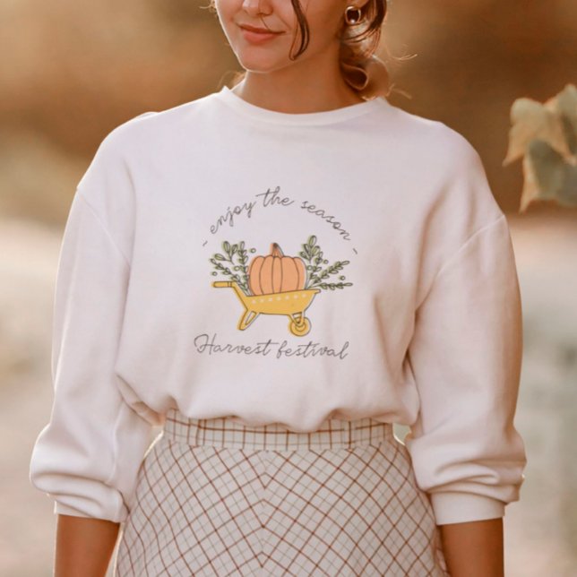 Sudadera Calabaza y hojas de otoño (Subido por el creador)