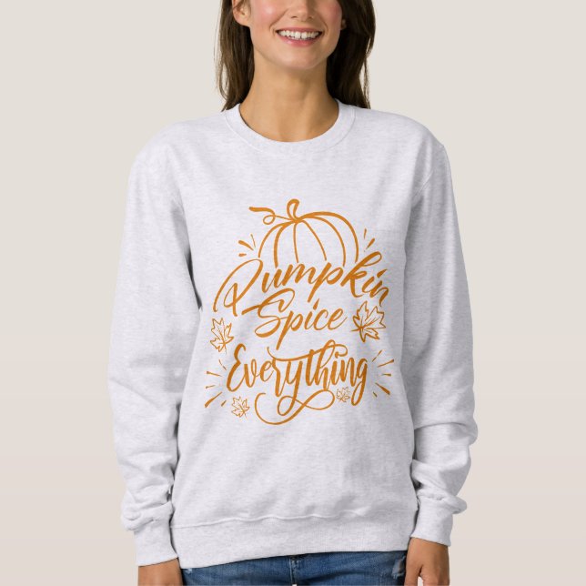 Sudadera Calabazas de calabaza todo - Calabaza de otoño  (Anverso)