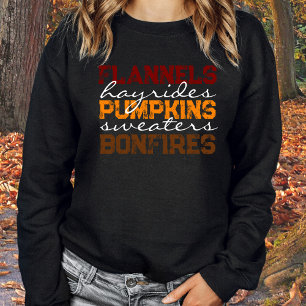 Sudadera Calabazas de Flanels Hayrides Las hogueras caen ca