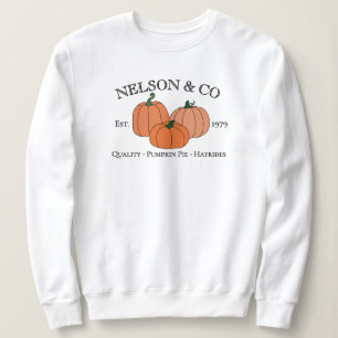 Sudadera Calabazas de Otoño Familia o Empresa Nombre Person