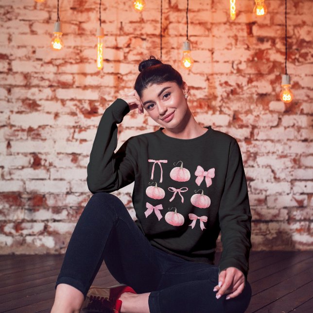 Sudadera Calabazas rosadas de Coquette Halloween (Subido por el creador)