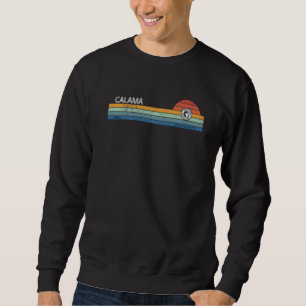 Sudadera Calama Chile Retro Sunset Rainbow Synth Stried
