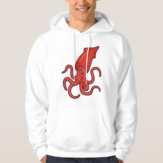 Sudadera Calamar en el póquer con tarjetas de póquer (Anverso)