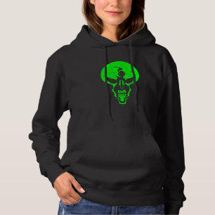 Sudadera Calavera alienígena - Calavera de alienígena Verde