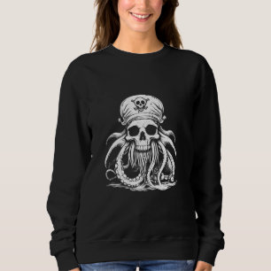 Sudadera Calavera Capitán Pirata Pulpo Demonio Tatuaje Hall