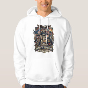 Sudadera Calavera Colonial Patriótica Comandante Oscuro Pat