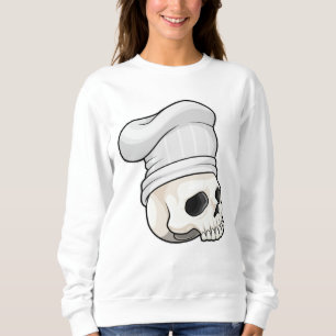 Sudadera Calavera como cocinar con el gorra del chef