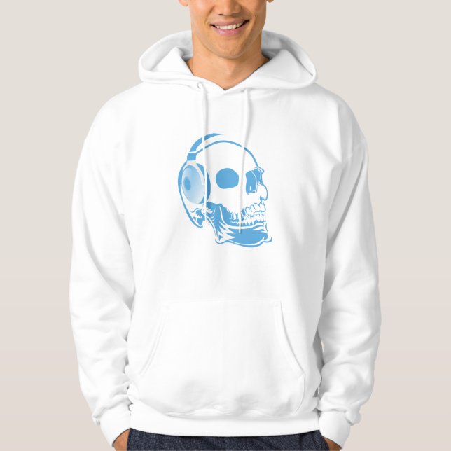 Sudadera Calavera con auriculares (Anverso)
