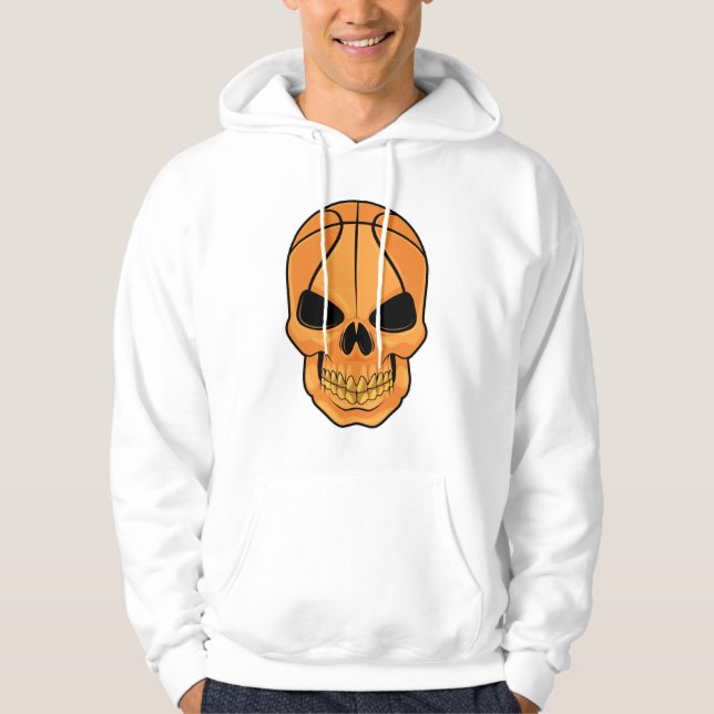 Sudadera Calavera con cabeza de baloncesto (Anverso)