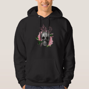 Sudadera Calavera Con Flores Elegancia Gótica