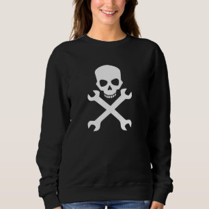 Sudadera Calavera con llaves cruzadas para mecánica y engra