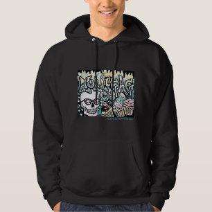 Sudadera Calavera con pasteles, estilo graffiti