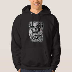 Sudadera Calavera con todos los ojos artes oscuras capa ocu