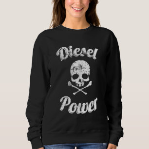 Sudadera Calavera de alimentación diésel Carbón de alimenta