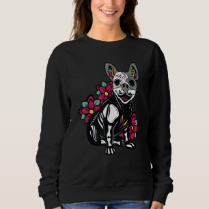Sudadera Calavera De Azúcar Día De Bulldog Francés Del Dia