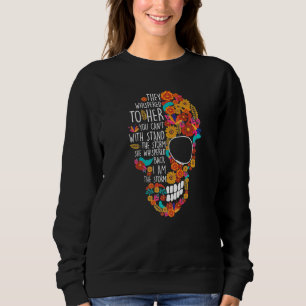 Sudadera Calavera De Azúcar En Flor Día Muertos Día De Muer