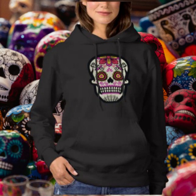 Sudadera Calavera de azúcar rosa (Subido por el creador)