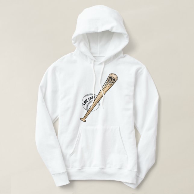 Sudadera Calavera de béisbol (Diseño del anverso)