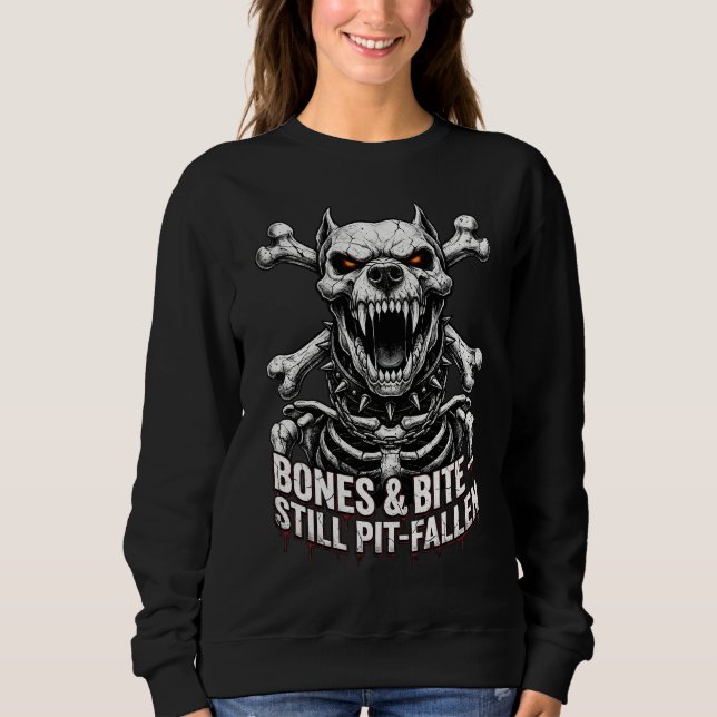 Sudadera Calavera de Bulldog Gótico Malvado (Anverso)