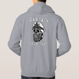Sudadera Calavera de Capitán de Mar Barbirrojo Tubo de Fuma