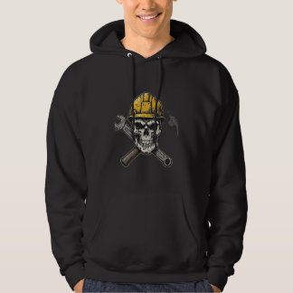 Sudadera Calavera de cuello azul — Trabaja duro