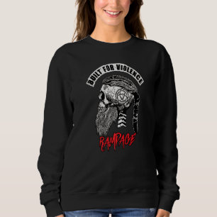 Sudadera Calavera De Guerrero Viktor De Bebidas Construida 