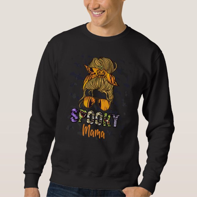 Sudadera Calavera de Halloween Bruja Mama Bruja Mamá Espelu (Anverso)