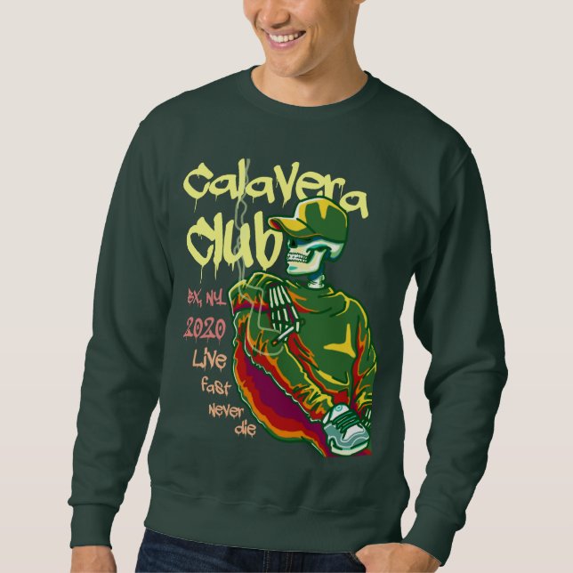 Sudadera Calavera de humo (Anverso)