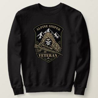 Sudadera Calavera de montaña veterano francotirador alpino