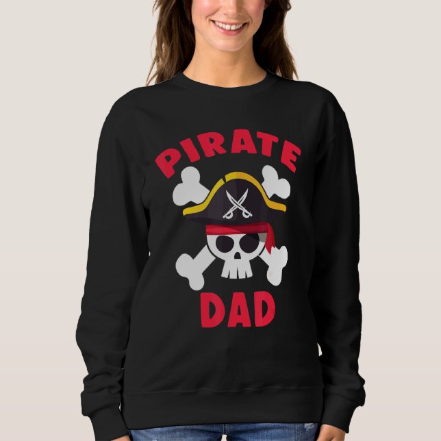 Sudadera Calavera De Papá Pirata Para La Confrontación Fami (Anverso)