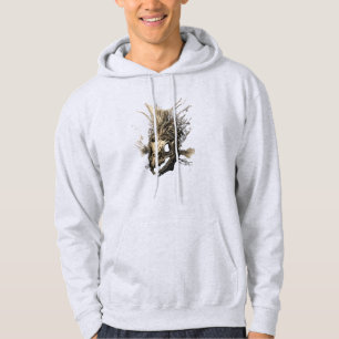 Sudadera Calavera de Pez Prehistórico Arte Grunge Oscuro