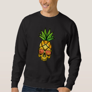 Sudadera Calavera de Piña Aloha Playas Hawaiano Hawái