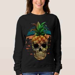 Sudadera Calavera de piña, divertida fruta de verano de Hal