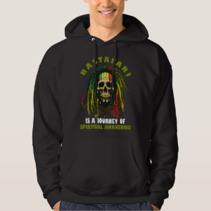 Sudadera Calavera de rastas dreadlocks bandera etíope regga