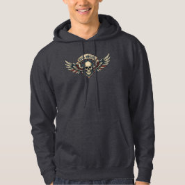 Sudadera Calavera de Rock And Roll con Escudo Alado