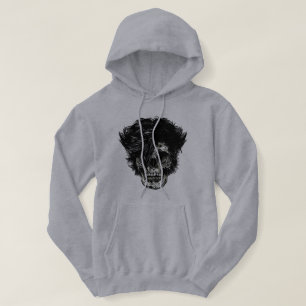 Sudadera Calavera de rockstar con pelo salvaje