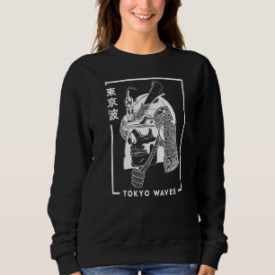 Sudadera Calavera de Samurai japonesa dibuja Japón minimali
